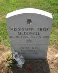 Fred McDowell gravestone