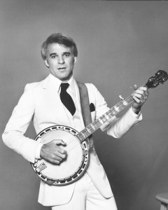 Steve Martin with banjo